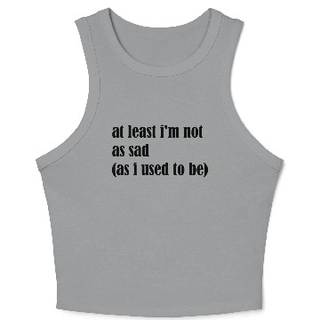 Discover not sad Crop Tank Top
