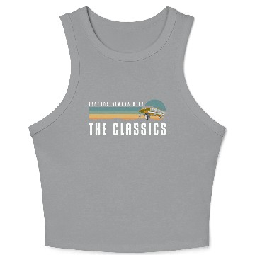 Discover Classic Car Muscle Car Mechatronics Engineer Motor Crop Tank Top