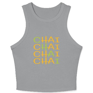 Discover Chai Tea Coffee Latte Lover Crop Tank Top
