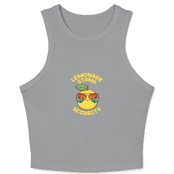 Discover Lemonade Stand Security Cute Lemon Summer Crop Tank Top