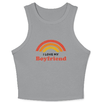 Discover I Love My Boyfriend Crop Tank Top