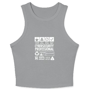 Discover Cybersecurity Network Engineer Analyst Cyber Crop Tank Top
