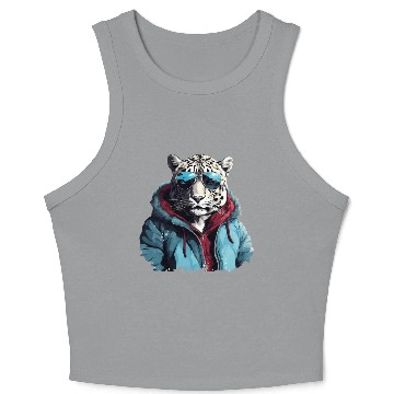 Discover Street Style Snow Leopard | Leopard Lovers Crop Tank Top