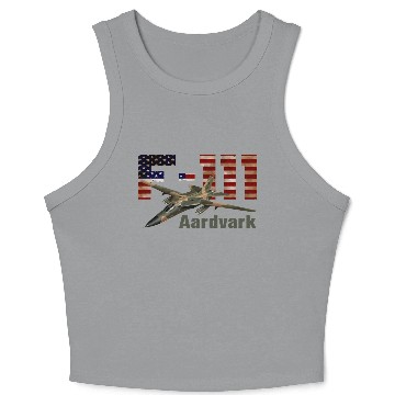 Discover F 111 Aardvark US AIrforce Crop Tank Top