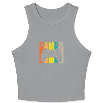 Discover Gamer arcade player Crop Tank Top
