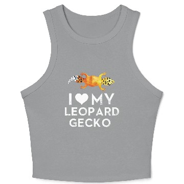Discover I Love My Leopard Gecko Crop Tank Top