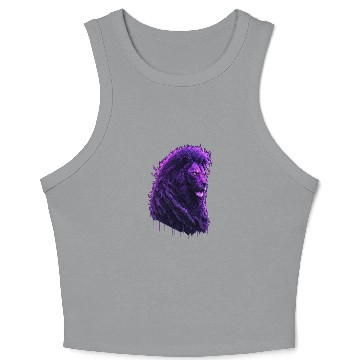 Discover Purple Lion Original Crop Tank Top