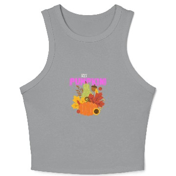 Discover Hey pumpkin halloween Crop Tank Top