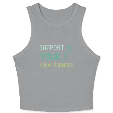 Discover Support Local Farmers Carrot Crop Tank Top