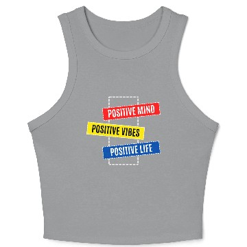 Discover Be Positive Crop Tank Top