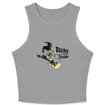 Discover Double Trouble Music Crop Tank Top
