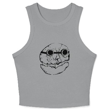 Discover Lone Scavenger - Transparent Black Crop Tank Top