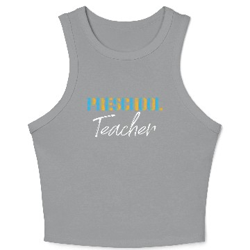 Discover Preschool Teacher Crop Tank Top