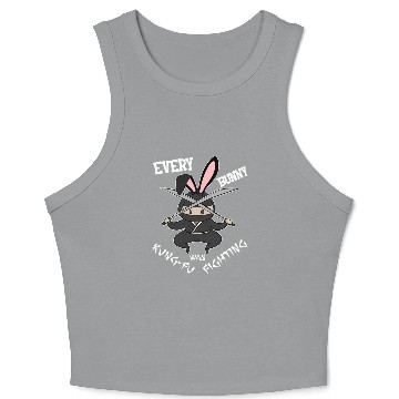 Discover Easter Bunny Ninja Eggs Hunting Kung-Fu Rabbit Egg Crop Tank Top