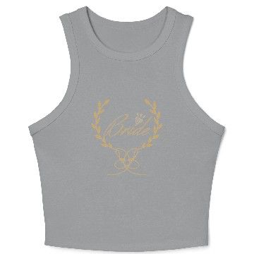 Discover Bride Wedding Honeymoon Crop Tank Top