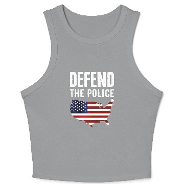 Discover Defend The Police Crop Tank Top