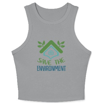 Discover Save The Environment Crop Tank Top
