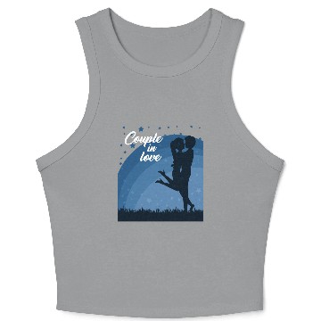 Discover Couple in love Crop Tank Top