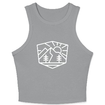 Discover Sunrise And Mountain For Dark Crop Tank Top