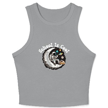 Discover Welcome, School is Cool, Science Teacher, Crop Tank Top