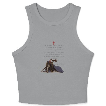 Discover Knights Templar Christian Religious Warrior Oath Crop Tank Top
