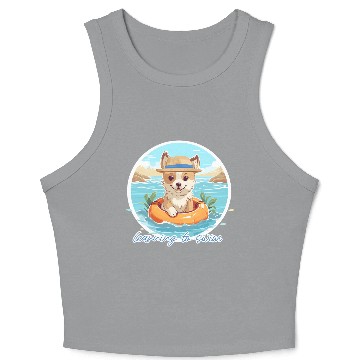 Discover Learning To Swim Crop Tank Top