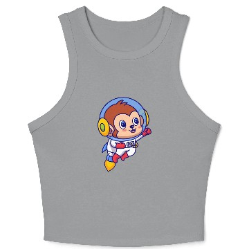 Discover Flying Monkey Astronaut Crop Tank Top