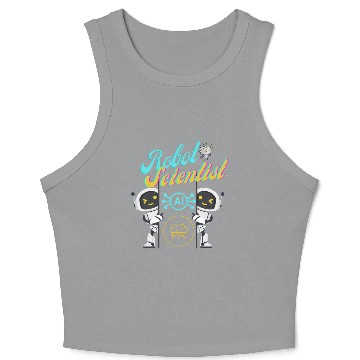 Discover The robot scientist Crop Tank Top