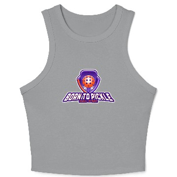 Discover Pickleball: Born to Pickle, Forced to Work Crop Tank Top