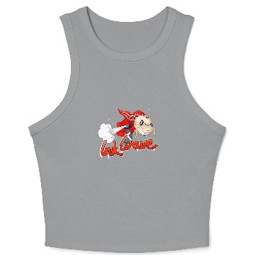 Discover Graffiti Sprayer Koi Fish Street Style Crop Tank Top