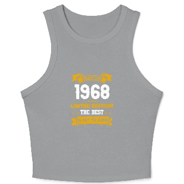 Discover September 1968 Birthday Surprise Crop Tank Top