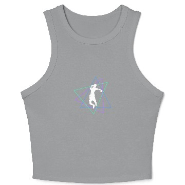 Discover Geometric Badminton Smash Crop Tank Top