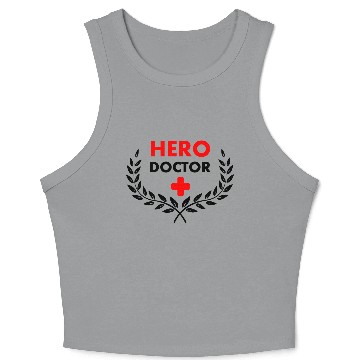 Discover Hero doctor in laurel wreat Crop Tank Top