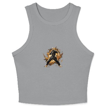 Discover Karate Taekwondo Fighter Martial Arts Crop Tank Top
