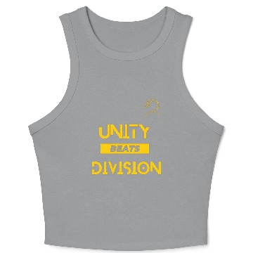 Discover Unity Beats Division Unisex Short Sleeve Crop Tank Top