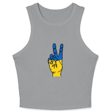 Discover Peace for Ukraine Crop Tank Top