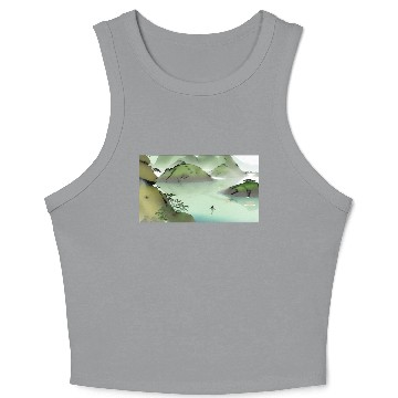 Discover The Swimming dolphin Crop Tank Top