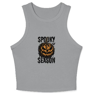 Discover Halloween Jack O Lantern Spooky Season Crop Tank Top