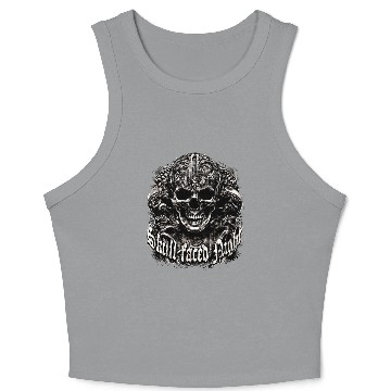 Discover Skull-faced night Crop Tank Top