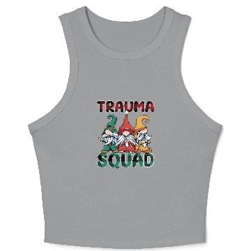 Discover Trauma Squad Gnomes Emergency Nursing Crop Tank Top