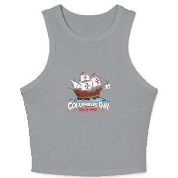 Discover Columbus Day Since 1492 Crop Tank Top