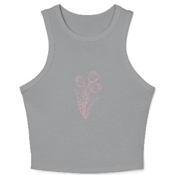 Discover Tulips Florist Flowers Tulip Crop Tank Top