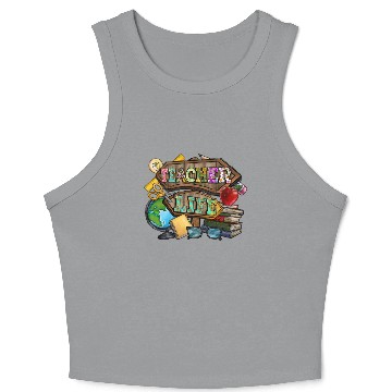 Discover Teacher Life Crop Tank Top
