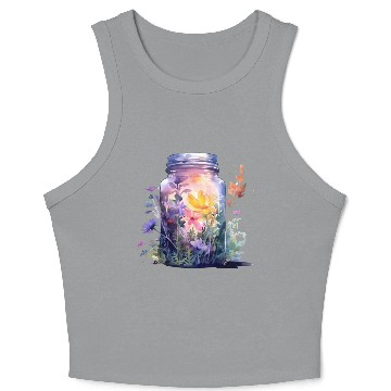 Discover Wild Flowers Crop Tank Top Design - Funny gift