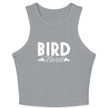 Discover Bird Nerd Joke Birds Lover Budgie Parrot Heron Crop Tank Top