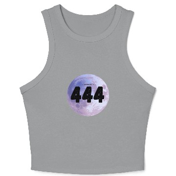 Discover Purple Moon Angel Numbers 444 Crop Tank Top
