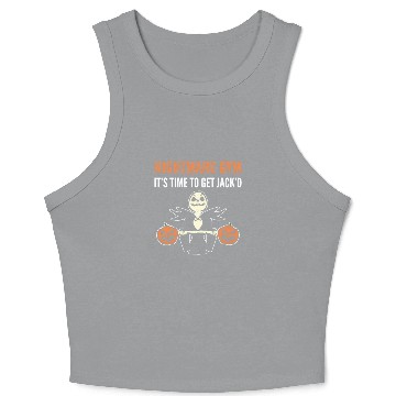 Discover Nightmare Gym Grim Reaper Fan Gift Crop Tank Top