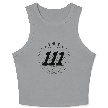 Discover Mandala Angel Numbers 111 Moon Cycle Crop Tank Top