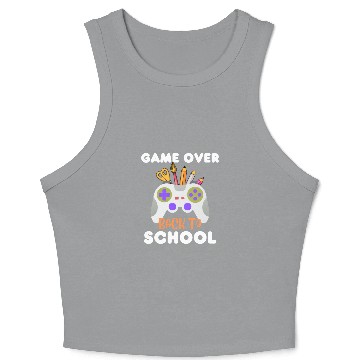 Discover GAME OVER BACK TO SCHOOL Crop Tank Top