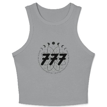 Discover Mandala Angel Numbers 777 Moon Cycle Crop Tank Top